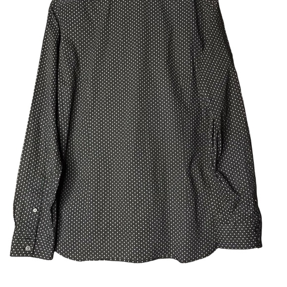 John Varvatos USA Cotton Button Up Long Sleeve Shirt Daisy Pattern Men’s Medium - Picture 10 of 12